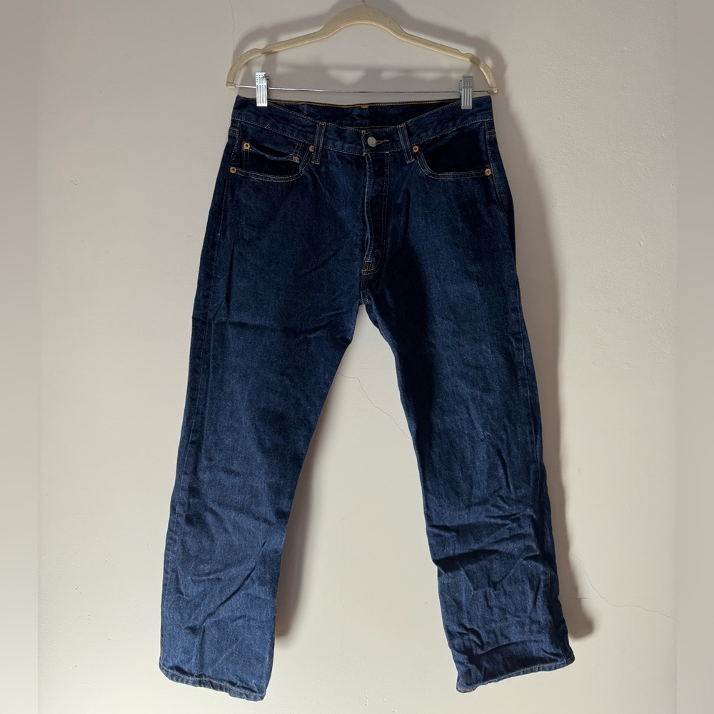 LEVIS 501 100%COTTON DARK BLUE JEANS